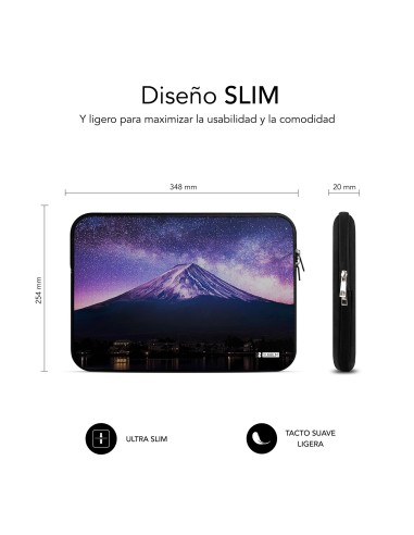 SUBBLIM Funda Ordenador Neopreno Trendy Sleeve Neo Mountain 13,3-14"