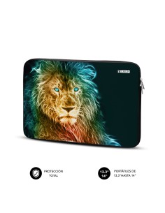 SUBBLIM Funda Ordenador Neopreno Trendy Sleeve Neo Lion 13,3-14" 2