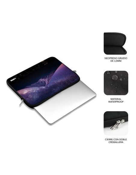 SUBBLIM Funda Ordenador Neopreno Trendy Sleeve Neo Mountain 15,6"