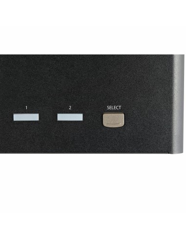 StarTech.com Switch Conmutador KVM de 2 Puertos DisplayPort 4K para 3 Monitores - Vídeo de 4K y 60Hz Ultra HD - HDR - Hub