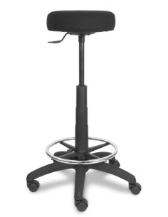 PIQUERAS Y CRESPO Tolosa Asiento acolchado Negro Tela, Espuma, Poliuretano Poliamida Rueda de reenvio 1 pieza(s)