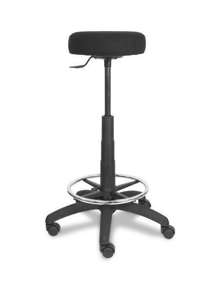 PIQUERAS Y CRESPO Tolosa Asiento acolchado Negro Tela, Espuma, Poliuretano Poliamida Rueda de reenvio 1 pieza(s)