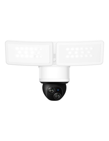 Eufy Security Floodlight Camera E340 con cable, giro de 360° e inclinación, grabación ininterrumpida, Wi-Fi de doble banda,
