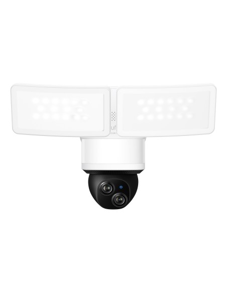 Eufy Security Floodlight Camera E340 con cable, giro de 360° e inclinación, grabación ininterrumpida, Wi-Fi de doble banda,