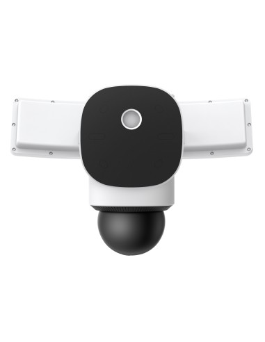 Eufy Security Floodlight Camera E340 con cable, giro de 360° e inclinación, grabación ininterrumpida, Wi-Fi de doble banda,