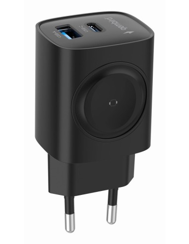 Gembird TA-UC-PDQCW20-01-BK cargador de dispositivo móvil Universal Negro Corriente alterna Carga rápida Interior