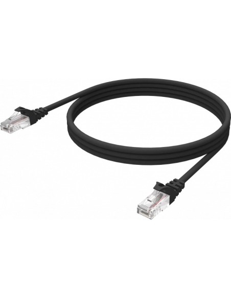 Vision TC 1MCAT6A BL cable de red Negro 1 m Cat6a U UTP (UTP)