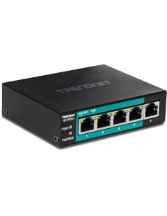 Trendnet TE-FP051 switch No administrado Fast Ethernet (10 100) Energía sobre Ethernet (PoE) Negro