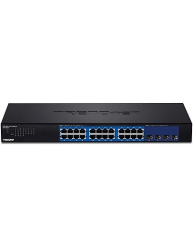 Trendnet TEG-30284 switch Gestionado Gigabit Ethernet (10 100 1000) 1U Negro