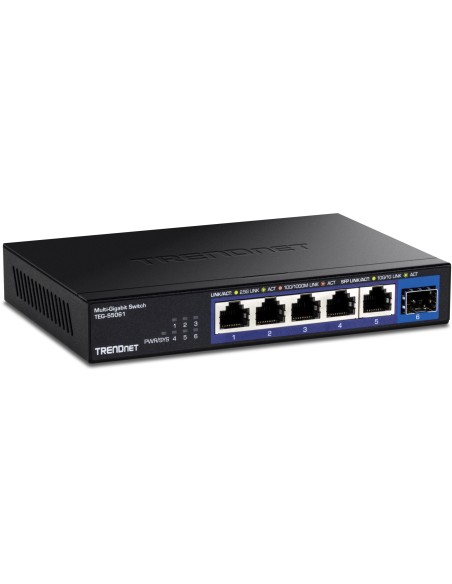 Trendnet TEG-S5061 switch No administrado 2.5G Ethernet (100 1000 2500) Negro