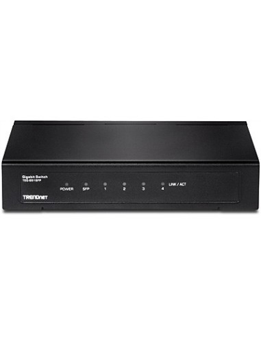 Trendnet TEG-S51SFP switch No administrado Gigabit Ethernet (10 100 1000) Negro