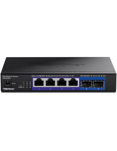Trendnet TEG-S562 switch No administrado 2.5G Ethernet (100 1000 2500) Negro