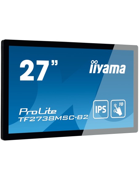 iiyama ProLite TF2738MSC-B2 pantalla para PC 68,6 cm (27") 1920 x 1080 Pixeles Full HD LED Pantalla táctil Multi-usuario Negro
