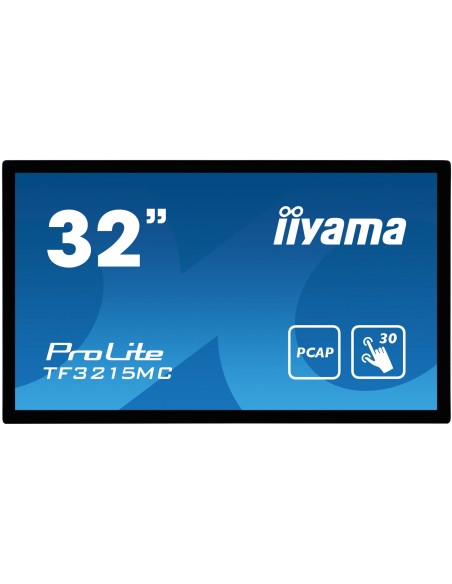 iiyama ProLite TF3215MC-B2 pantalla para PC 80 cm (31.5") 1920 x 1080 Pixeles Full HD LED Pantalla táctil Quiosco Negro