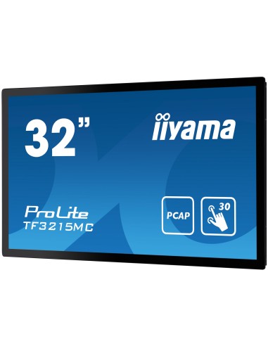 iiyama ProLite TF3215MC-B2 pantalla para PC 80 cm (31.5") 1920 x 1080 Pixeles Full HD LED Pantalla táctil Quiosco Negro