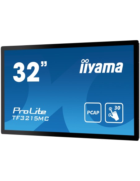 iiyama ProLite TF3215MC-B2 pantalla para PC 80 cm (31.5") 1920 x 1080 Pixeles Full HD LED Pantalla táctil Quiosco Negro