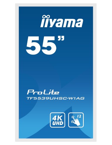 iiyama ProLite TF5539UHSC-W1AG pantalla para PC 139,7 cm (55") 3840 x 2160 Pixeles 4K Ultra HD LED Pantalla táctil