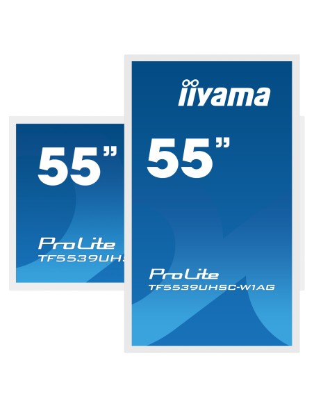iiyama ProLite TF5539UHSC-W1AG pantalla para PC 139,7 cm (55") 3840 x 2160 Pixeles 4K Ultra HD LED Pantalla táctil