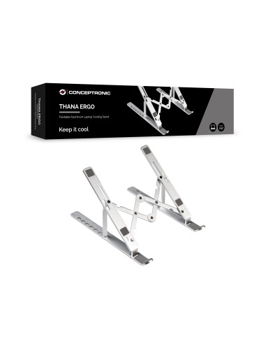 Conceptronic THANA04S soporte para ordenador portátil Plata 39,6 cm (15.6")