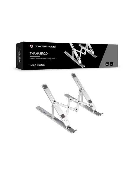 Conceptronic THANA04S soporte para ordenador portátil Plata 39,6 cm (15.6")