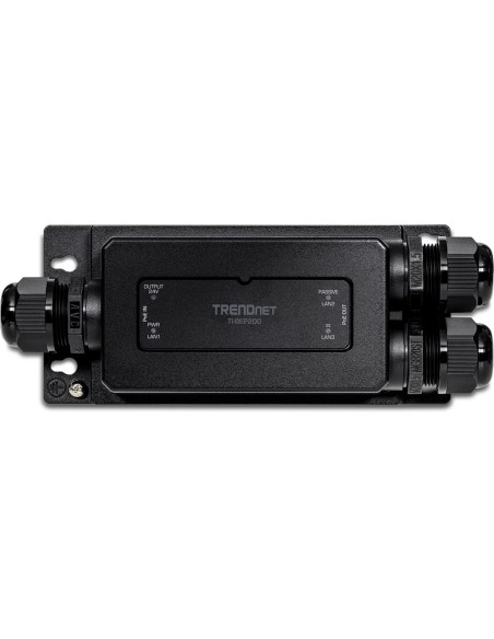 Trendnet TI-BEP200 ampliador de red Transmisor y receptor de red Negro 10, 100, 1000 Mbit s