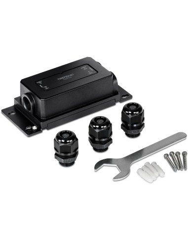 Trendnet TI-BEP200 ampliador de red Transmisor y receptor de red Negro 10, 100, 1000 Mbit s