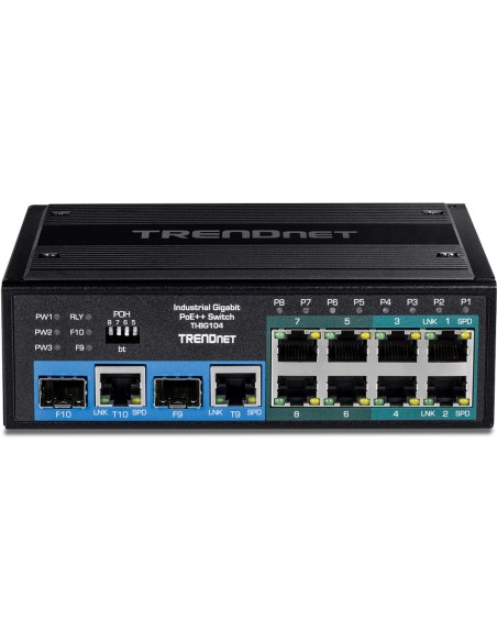 Trendnet TI-BG104 switch No administrado Gigabit Ethernet (10 100 1000) Energía sobre Ethernet (PoE) Negro