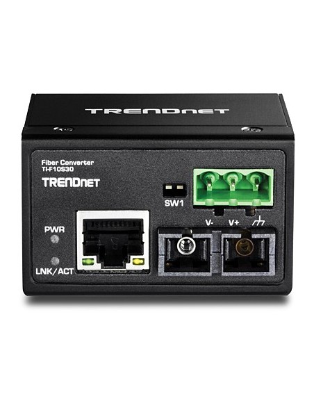 Trendnet TI-F10S30 convertidor de medio 200 Mbit s 1310 nm Monomodo Negro