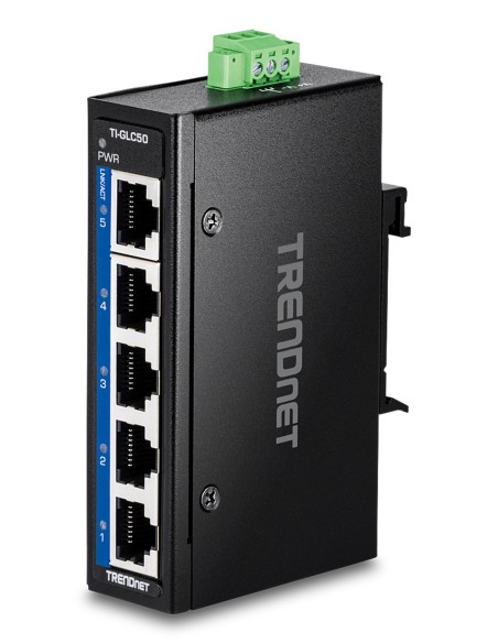Trendnet TI-GLC50 switch No administrado Gigabit Ethernet (10 100 1000) Negro