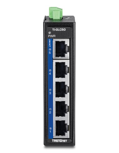 Trendnet TI-GLC50 switch No administrado Gigabit Ethernet (10 100 1000) Negro