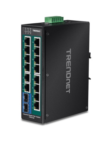 Trendnet TI-PG162 switch No administrado Gigabit Ethernet (10 100 1000) Energía sobre Ethernet (PoE) Negro