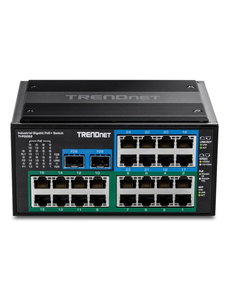 Trendnet TI-PG262 switch No administrado Gigabit Ethernet (10 100 1000) Energía sobre Ethernet (PoE) Negro