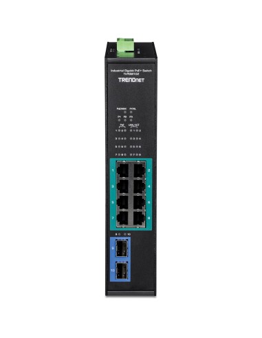 Trendnet TI-PGM102 switch Gigabit Ethernet (10 100 1000) Energía sobre Ethernet (PoE) Negro