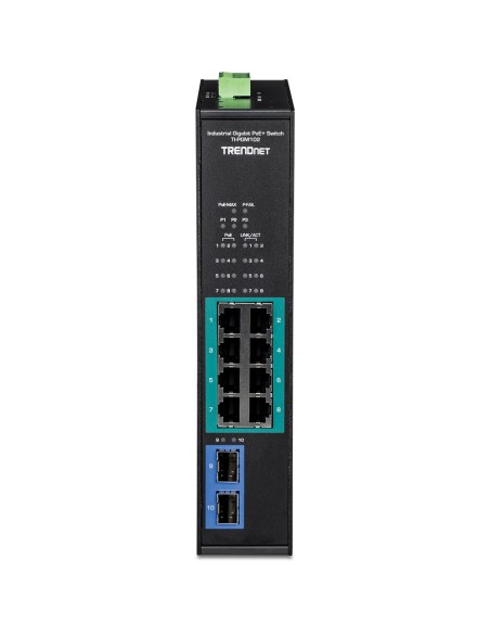 Trendnet TI-PGM102 switch Gigabit Ethernet (10 100 1000) Energía sobre Ethernet (PoE) Negro