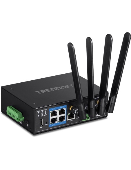 Trendnet TI-W100 router inalámbrico Gigabit Ethernet Doble banda (2,4 GHz   5 GHz) Negro
