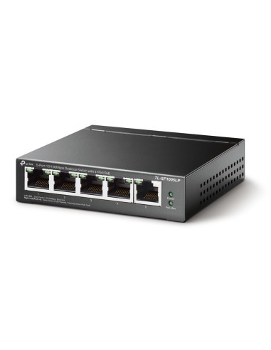 TP-Link TL-SF1005LP switch No administrado Fast Ethernet (10 100) Energía sobre Ethernet (PoE) Negro