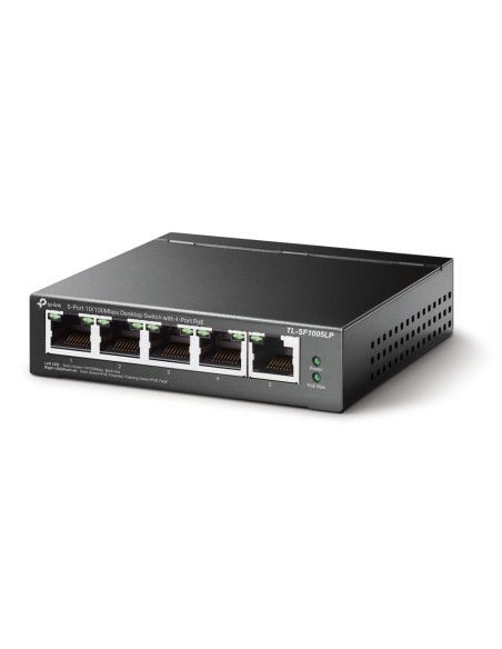 TP-Link TL-SF1005LP switch No administrado Fast Ethernet (10 100) Energía sobre Ethernet (PoE) Negro