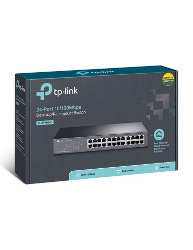 TP-Link TL-SF1024D switch No administrado Fast Ethernet (10 100) Gris