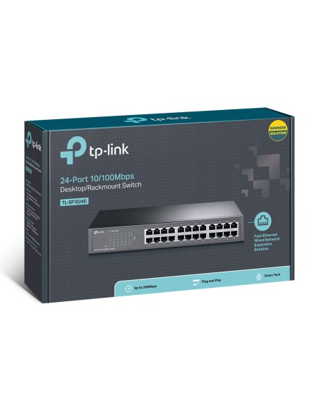 TP-Link TL-SF1024D switch No administrado Fast Ethernet (10 100) Gris