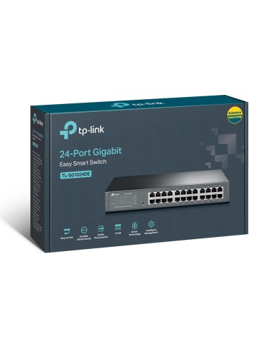TP-Link TL-SG1024DE switch Gestionado L2 Gigabit Ethernet (10 100 1000) Negro