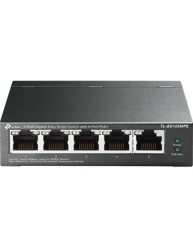 TP-Link TL-SG105MPE switch L2 Gigabit Ethernet (10 100 1000) Energía sobre Ethernet (PoE) Negro