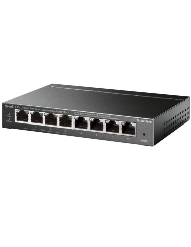 TP-Link TL-SG108PE switch Gestionado L2 Gigabit Ethernet (10 100 1000) Energía sobre Ethernet (PoE) Negro