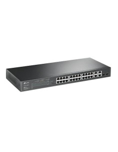 TP-Link JetStream TL-SL2428P switch Gestionado L2 Fast Ethernet (10 100) Energía sobre Ethernet (PoE) 1U Negro 2