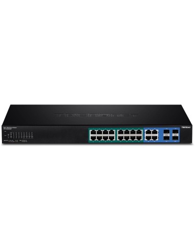 Trendnet TPE-1620WSF switch Gestionado L2 L3 Gigabit Ethernet (10 100 1000) Energía sobre Ethernet (PoE) 1U Negro