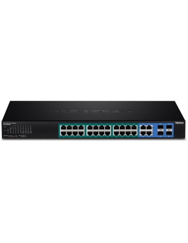 Trendnet TPE-5028WS switch Gestionado Gigabit Ethernet (10 100 1000) Energía sobre Ethernet (PoE) 1U Negro
