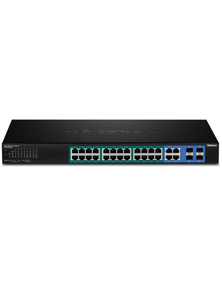 Trendnet TPE-5028WS switch Gestionado Gigabit Ethernet (10 100 1000) Energía sobre Ethernet (PoE) 1U Negro