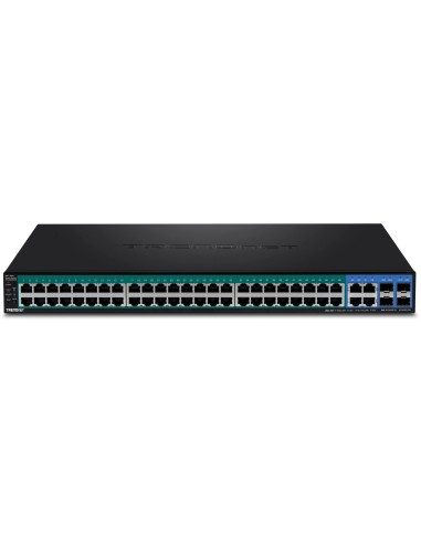 Trendnet TPE-5048WS switch Gestionado Gigabit Ethernet (10 100 1000) Energía sobre Ethernet (PoE) 1U Negro