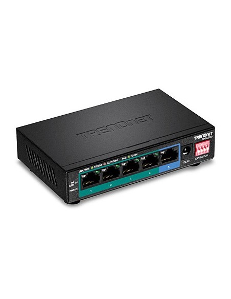 Trendnet TPE-LG50 switch No administrado Gigabit Ethernet (10 100 1000) Energía sobre Ethernet (PoE) Negro