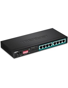 Trendnet TPE-LG80 switch No administrado Gigabit Ethernet (10 100 1000) Energía sobre Ethernet (PoE) Negro
