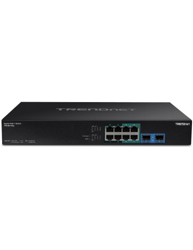Trendnet TPE-BG102G switch No administrado Gigabit Ethernet (10 100 1000) Energía sobre Ethernet (PoE) 1U Negro
